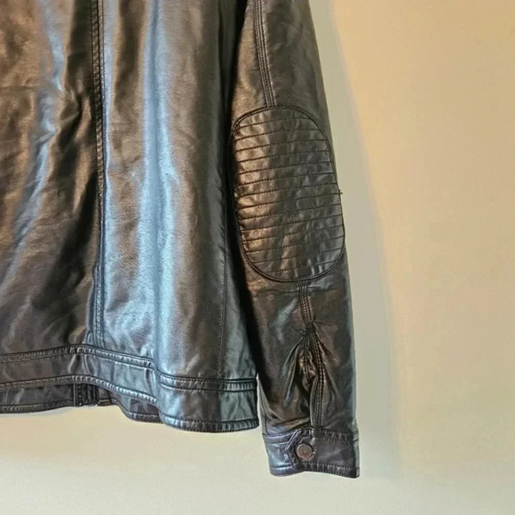 Projek Raw Vegan Leather Moto Biker Jacket Black Size Medium. - Picture 15 of 16